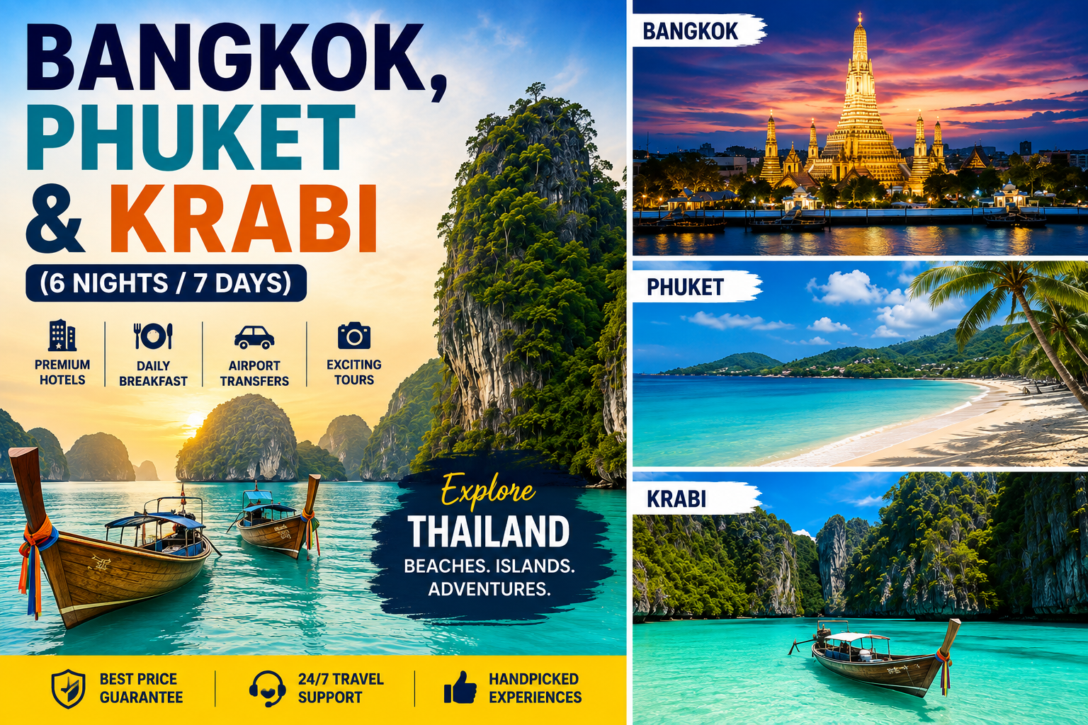 BANGKOK, PHUKET & KRABI