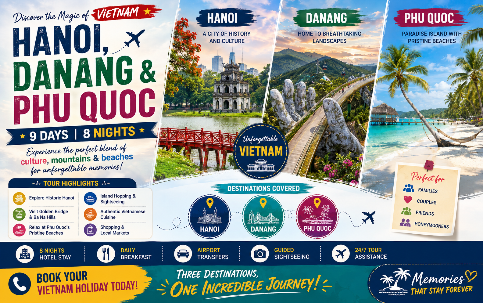 HANOI, DANANG & PHUQOUC